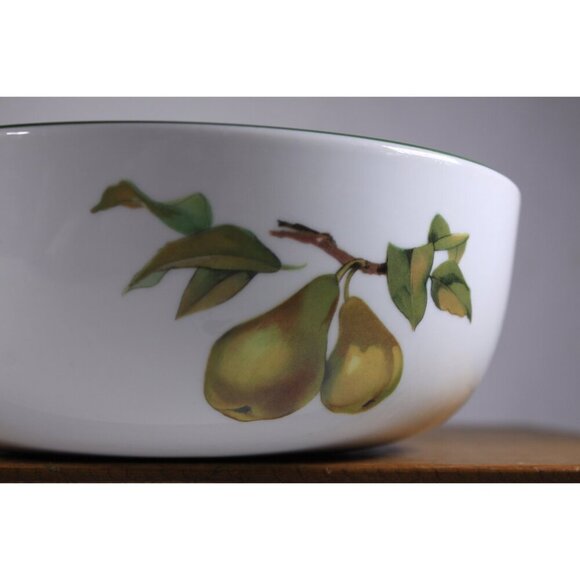 1986 English Royal Worcester Evesham Vale 8" round bowl, Freezer to Oven, Oven - Picture 7 of 10
